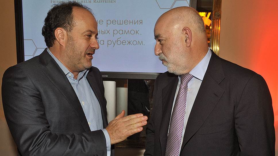 Владелец KR Properties Александр Клячин и совладелец группы "Ренова", президент фонда "Сколково" Виктор Вексельберг  