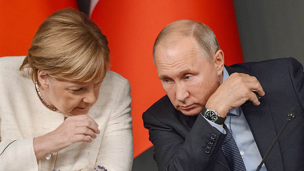 Канцлер Германии Ангела Меркель и президент России Владимир Путин 