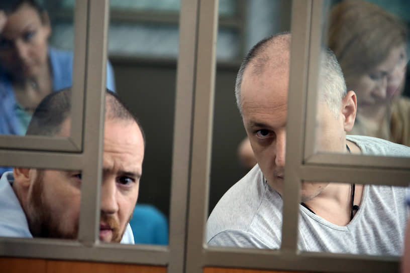 Владелец банков «Донинвест» и «Западный» Александр Григорьев (слева) 
