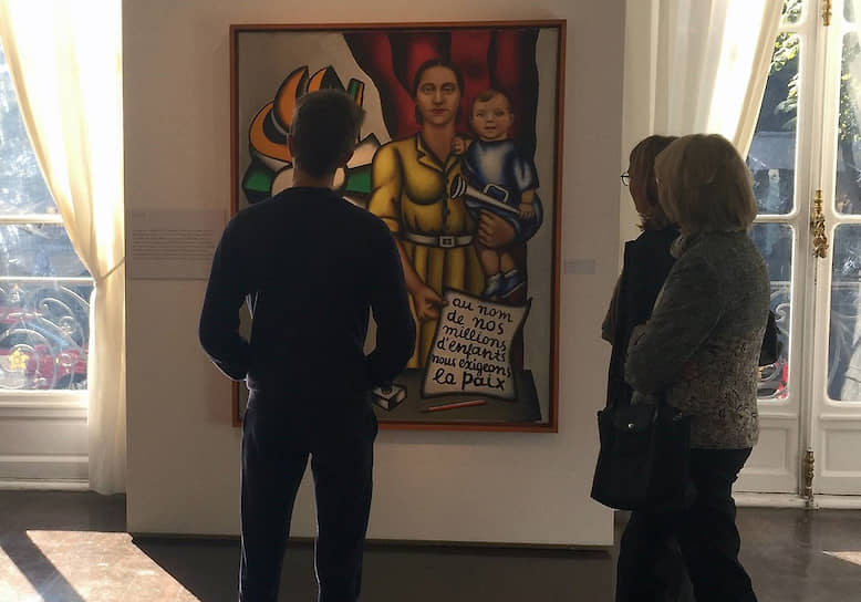 В 1948 году своим плакатным «Материнством» Надя Леже включилась в борьбу за мир под красным флагом СССР 