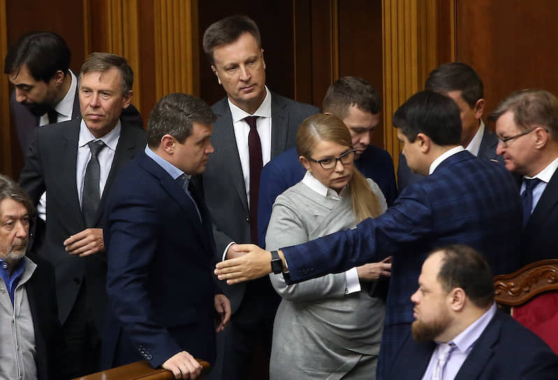 Лидер партии «Батькивщина» Юлия Тимошенко 
