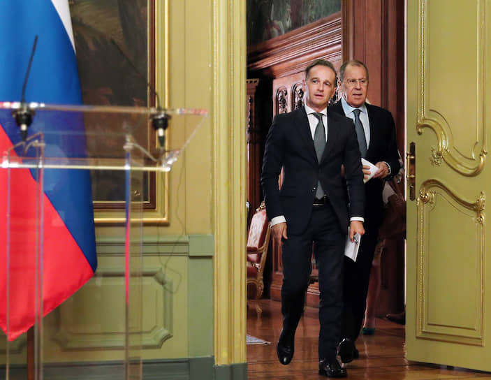 Между главами МИД России и Германии Сергеем Лавровым (справа) и Хайко Маасом на сей раз нашлось гораздо больше сближающих, чем проблемных вопросов