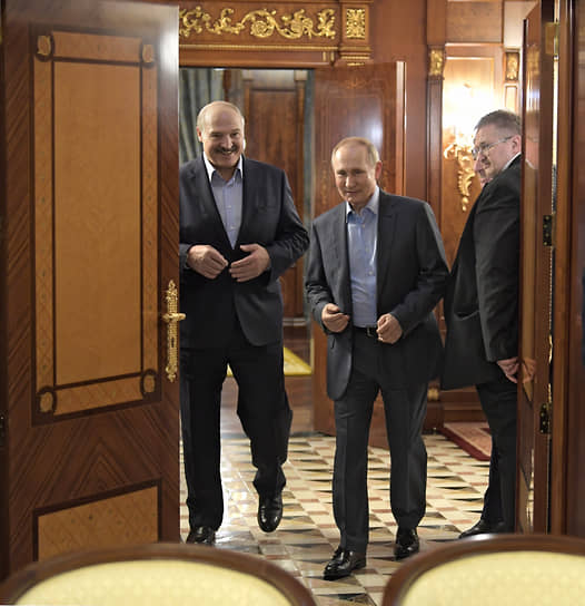 Президент Белоруссии Александр Лукашенко и президент России Владимир Путин