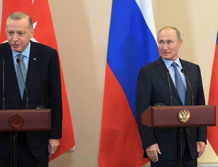 Президент Турции Реджеп Тайип Эрдоган и президент России Владимир Путин 