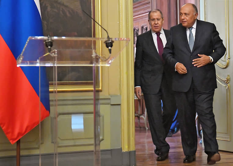 Как показали переговоры глав МИД России и Египта Сергея Лаврова и Самеха Шукри, две страны во внешней политике движутся одним курсом 