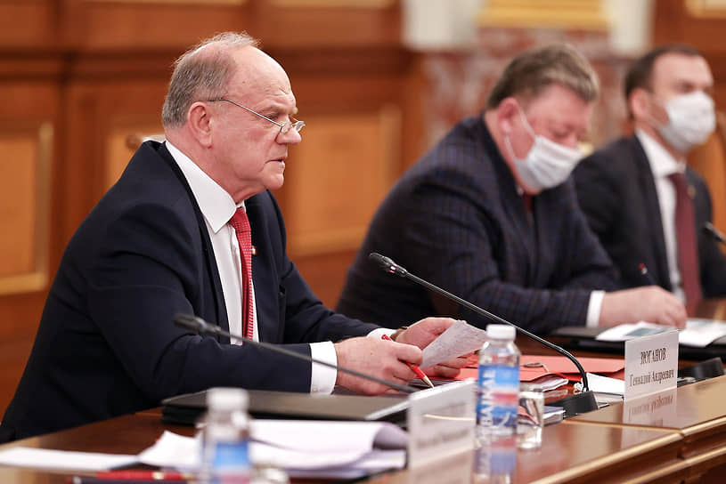 Лидер КПРФ Геннадий Зюганов 