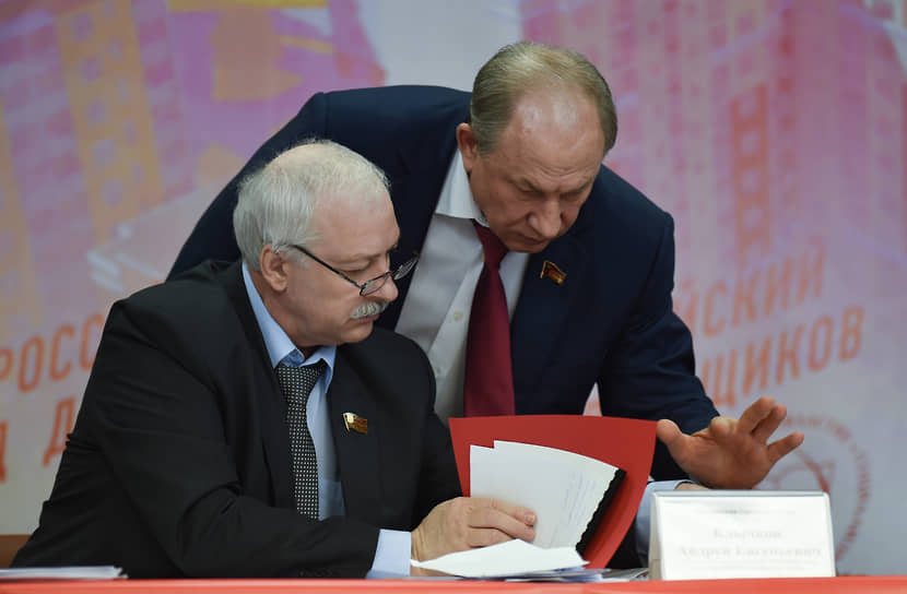 Николай Зубрилин (слева) может унаследовать от Валерия Рашкина не только пост главы московского горкома КПРФ, но и мандат депутата Госдумы 
