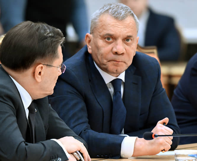 Гендиректор «Росатома» Алексей Лихачев и гендиректор «Роскосмоса» Юрий Борисов  