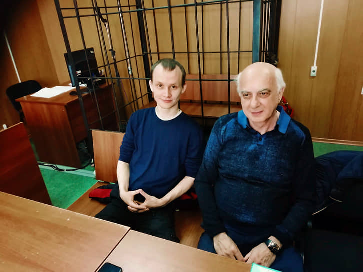 Петр Мячин и его адвокат Валерий Джопуа 