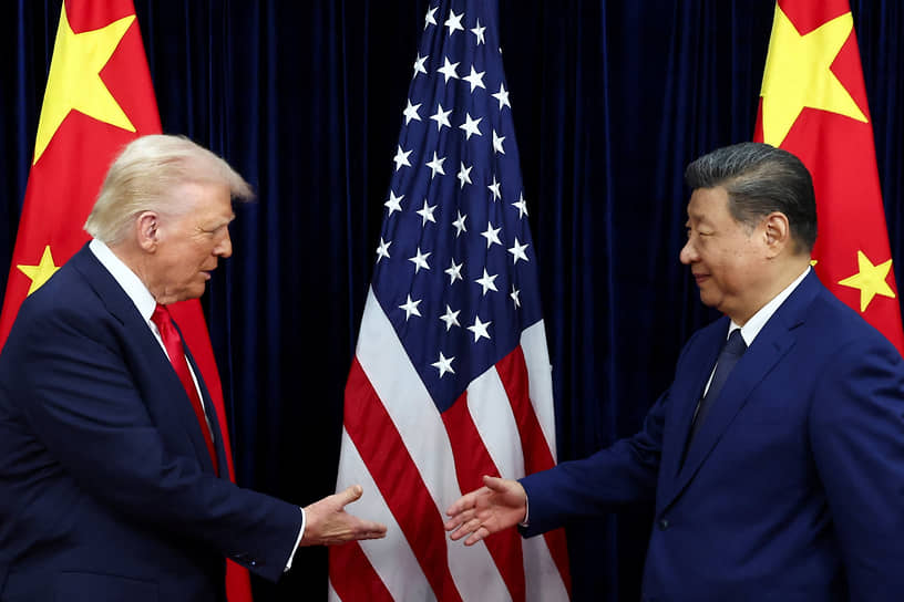 Президент США Дональд Трамп и лидер КНР Си Цзиньпин
