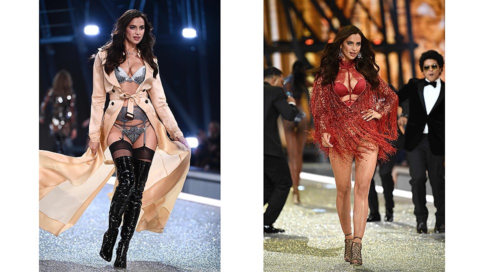Ирина Шейк на показе Victoria's Secret  в 2016 году 