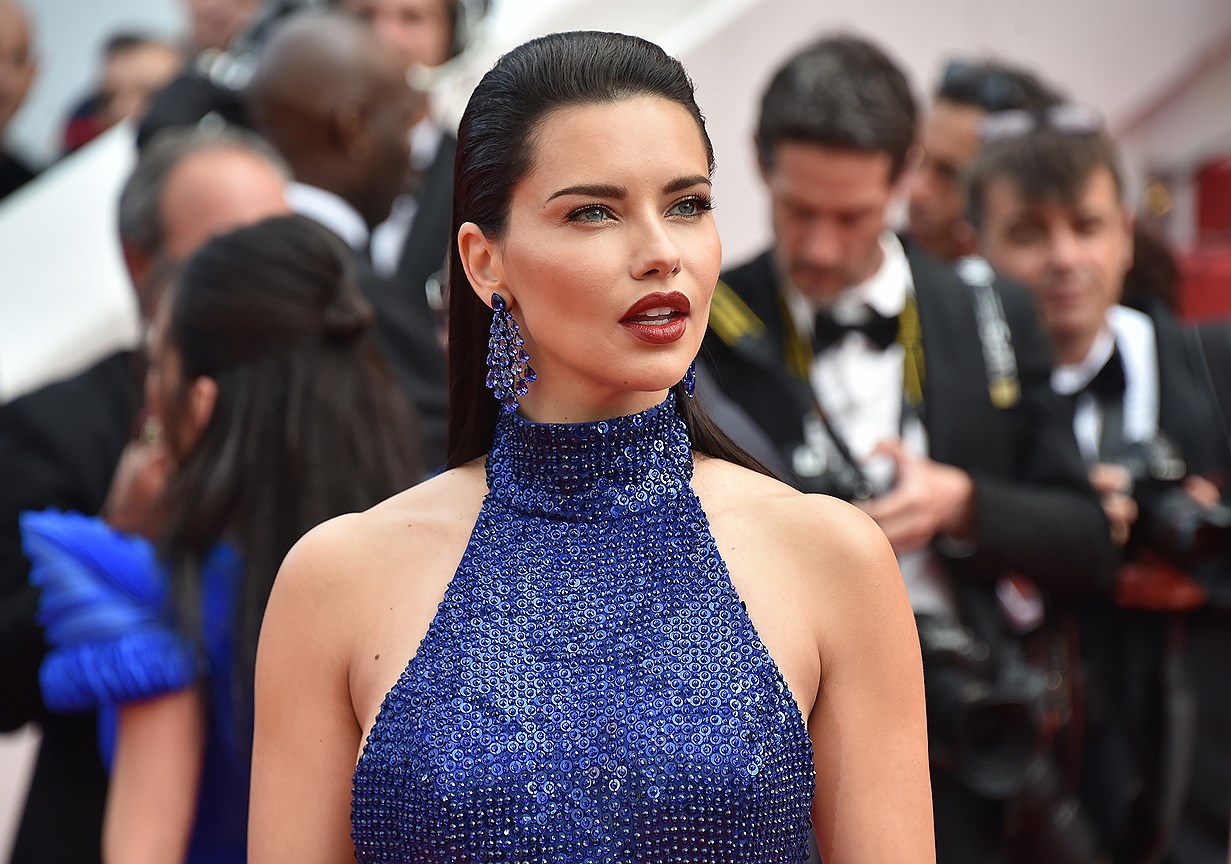 Бразильская супермодель Адриана Лима в платье Michael Kors и украшениях Chopard на премьере фильма «Боже мой!»