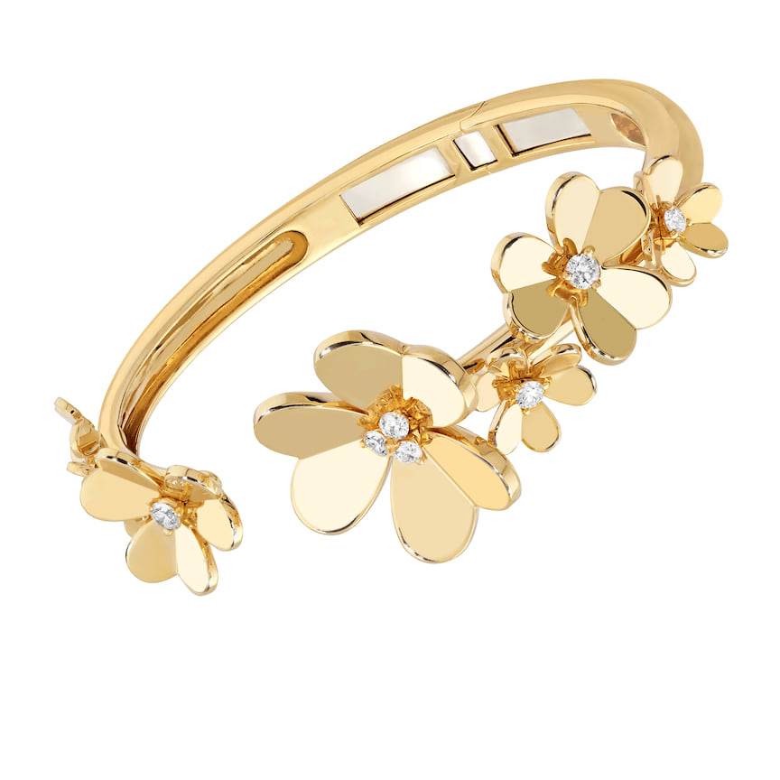 Van Cleef & Arpels, браслет Frivole, желтое золото, бриллианты