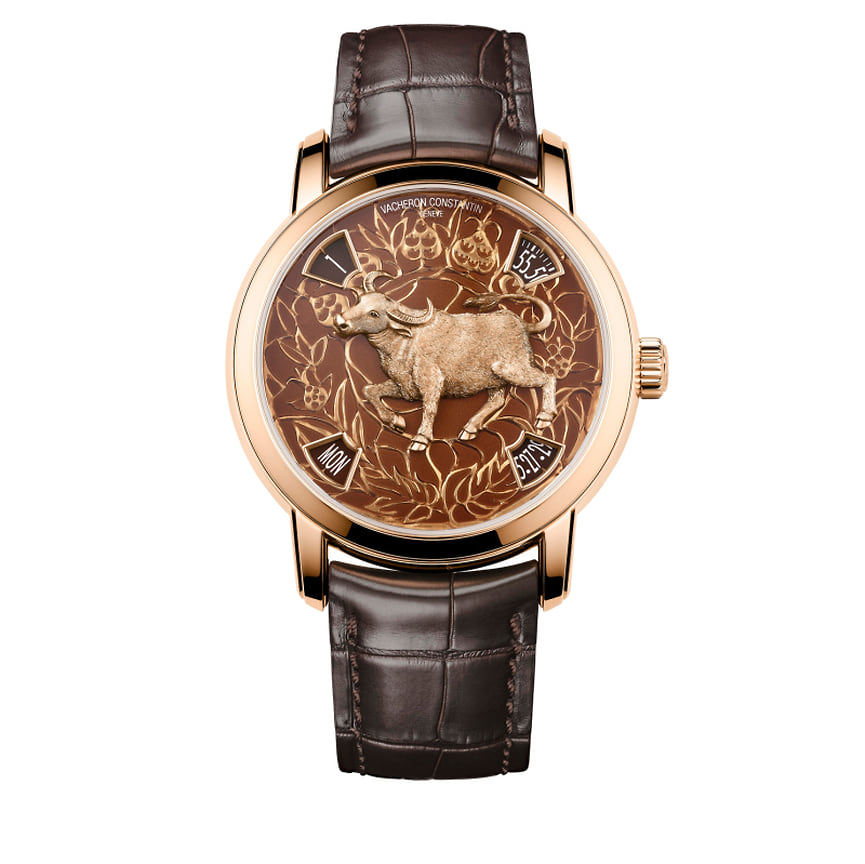 Vacheron Constantin, часы Metiers d’Art the Legend of the Chinese Zodiac — Year of the Ox, 40 мм, розовое золото, механизм с автоматическим подзаводом, ограниченная серия 12 штук 