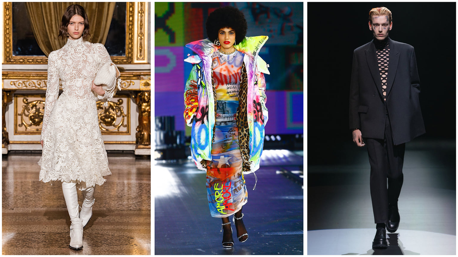 Ermanno Scervino, Dolce&Gabbana, Valentino осень-зима 2021/2022