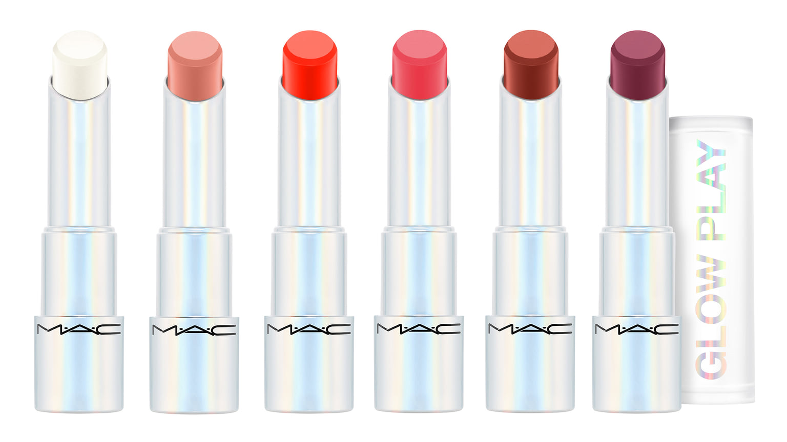 MAC, питательный бальзам для губ MAC Glow Play с легким оттенком и маслами в составе. 