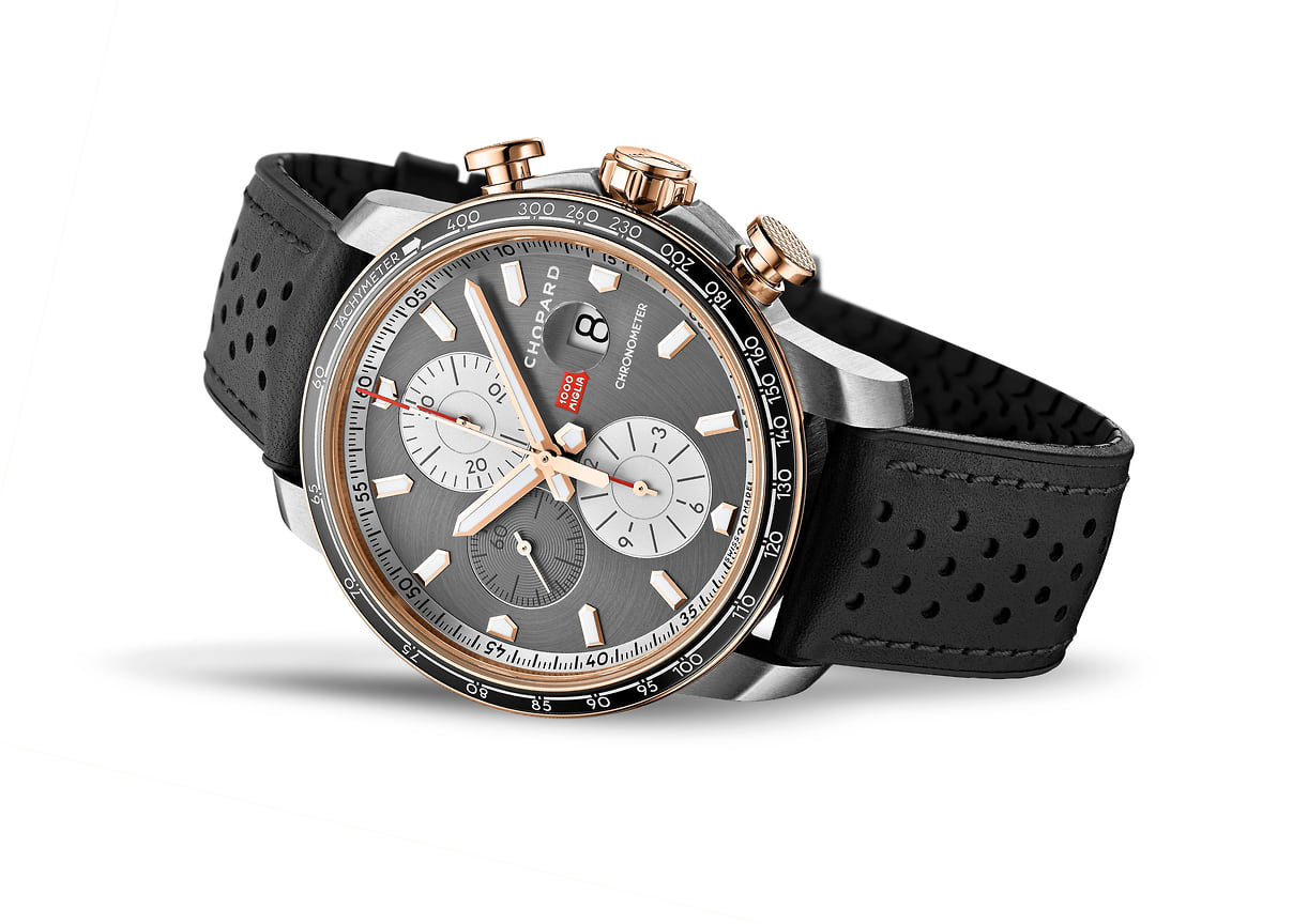 Chopard Mille Miglia 2021 Race Edition, сталь и розовое золото, 44 мм, автоматический механизм с хронографом, сертификат хронометра COSC, лимитированная и пронумерованная серия, 250 экземпляров