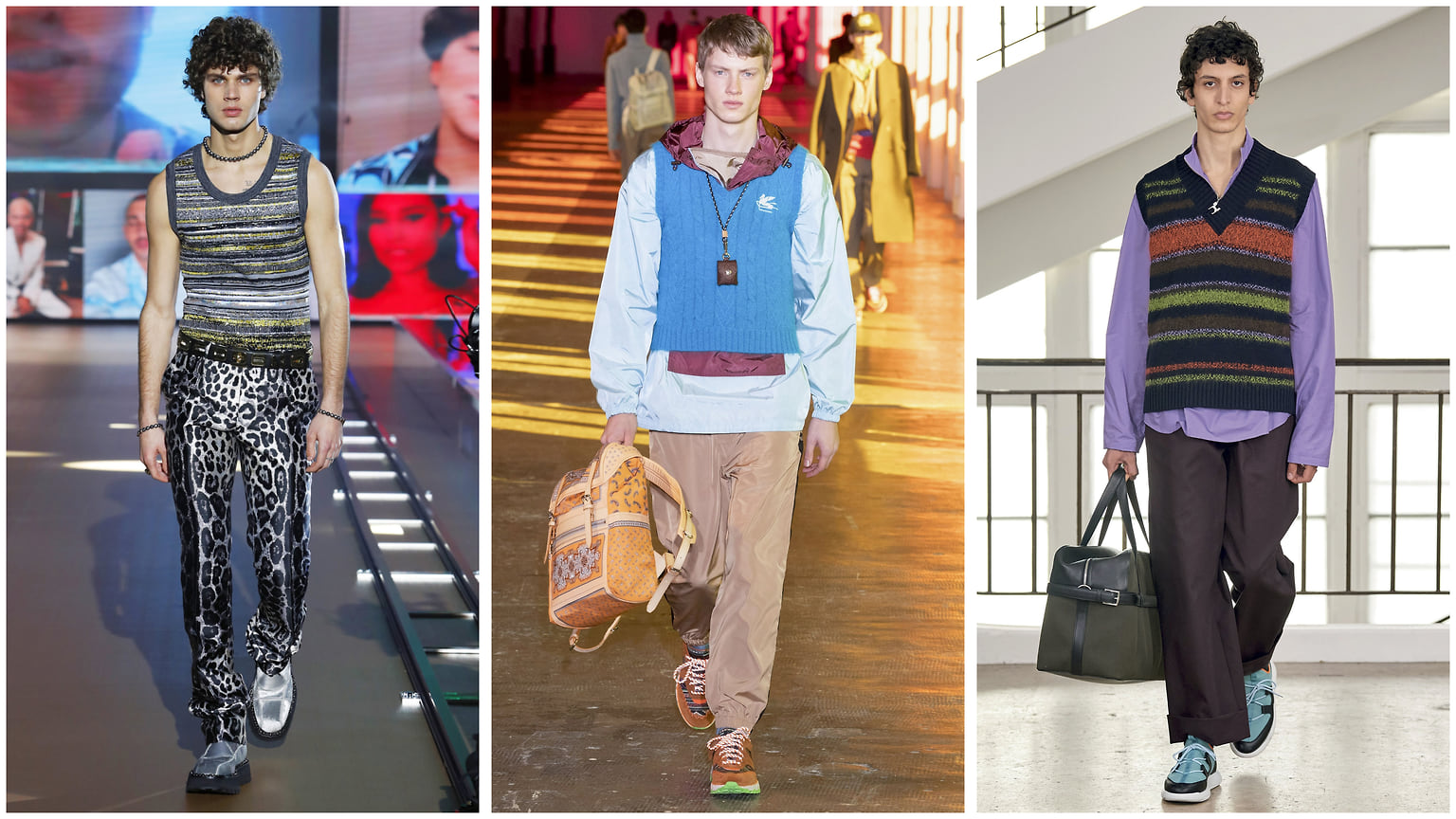 Dolce & Gabbana, Etro, Hermes осень-зима 2021/22