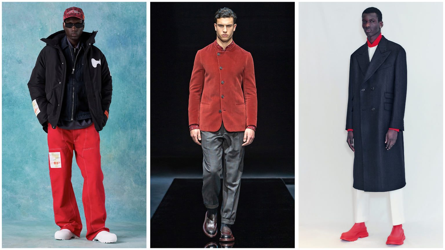 Heron Preston, Giorgio Armani, Alexander McQueen осень-зима 2021/22