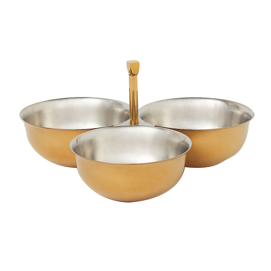 Три металлических миски для закусок, 1 400 рублей, H&M Home