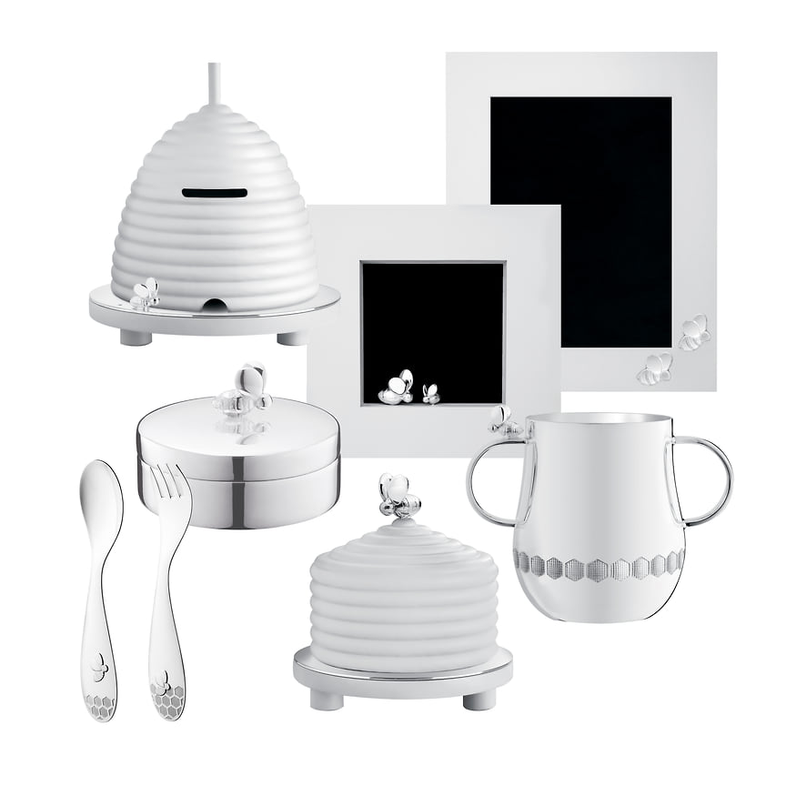 Наборы Christofle для детей: коллекция Beebee (Silver Plated). 
