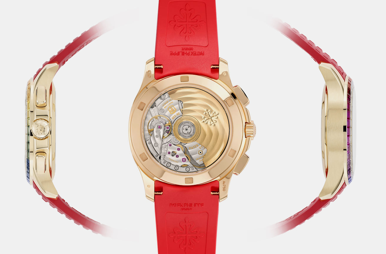 Реверс часов Patek Philippe Aquanaut Luce «Rainbow» Ref. 7968/300R-001 