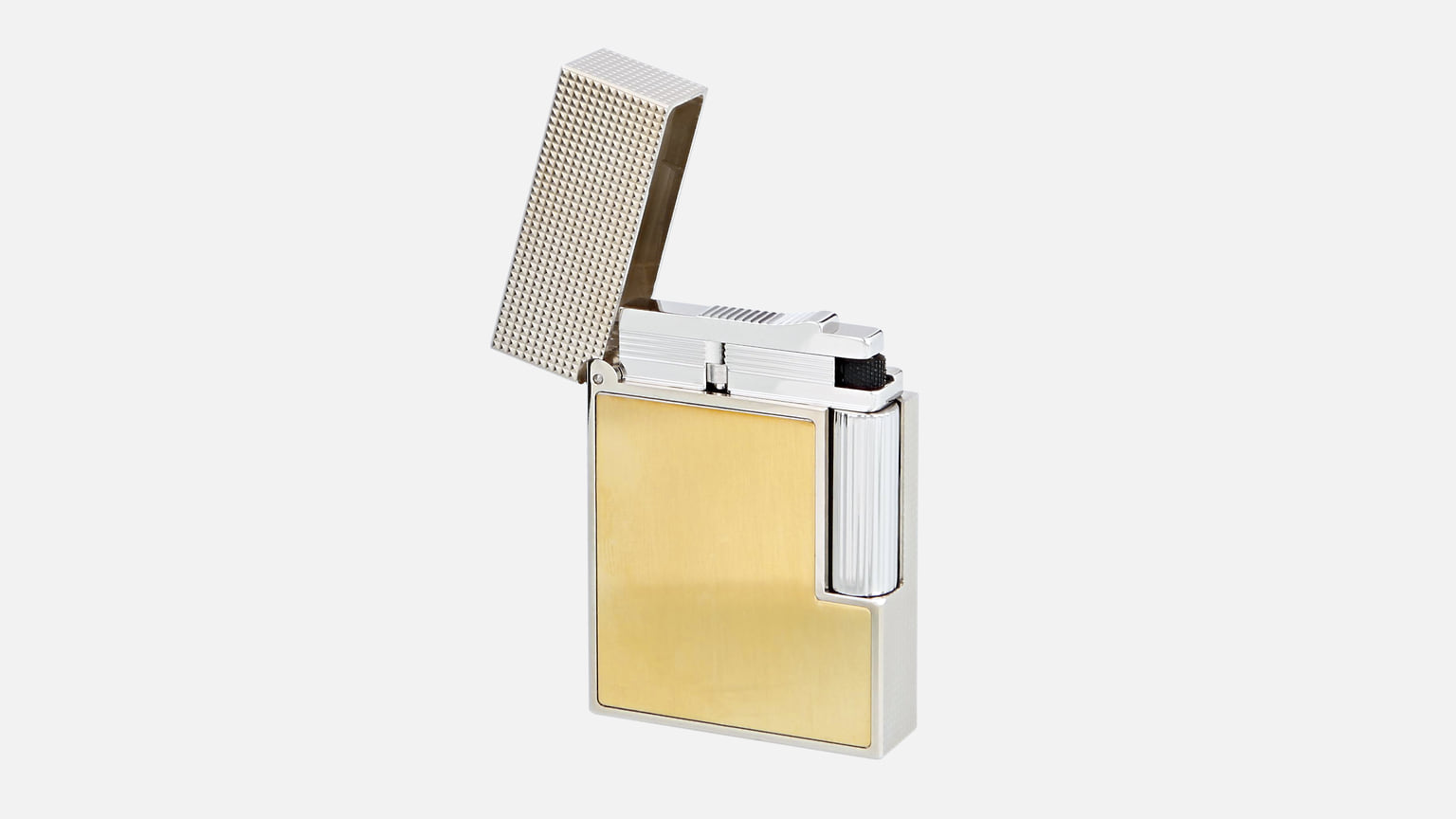 S.T.Dupont, зажигалка Ligne 2 Cling Small, сталь, платина