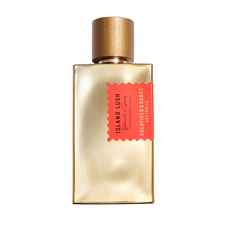 Goldfield & Banks (Австралия): парфюмерная вода Island Lush из серии Botanical Series. Ноты: мускатный орех, имбирь, бергамот, розовый перец, ирис, кедр, герань, ветивер, кожа, сандал, бензоин и пачули.