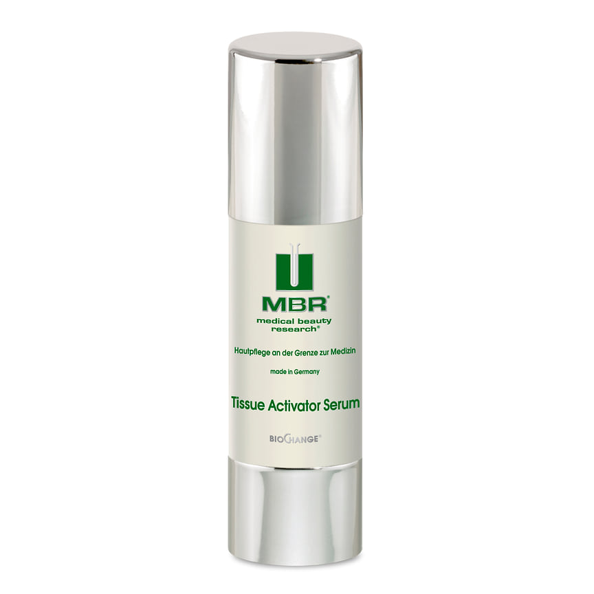 MBR, сыворотка для повышения клеточной активности кожи BioChange Tissue Activator Serum. Состав: биопептиды, экстракт морских водорослей, высокомолекулярная гиалуроновая кислота, витамин B5. 