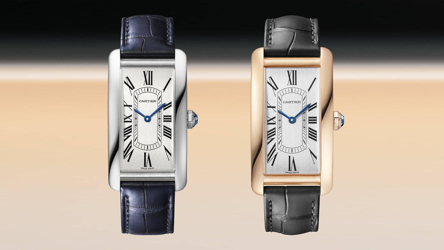 Часы Cartier Tank Americaine большого размера