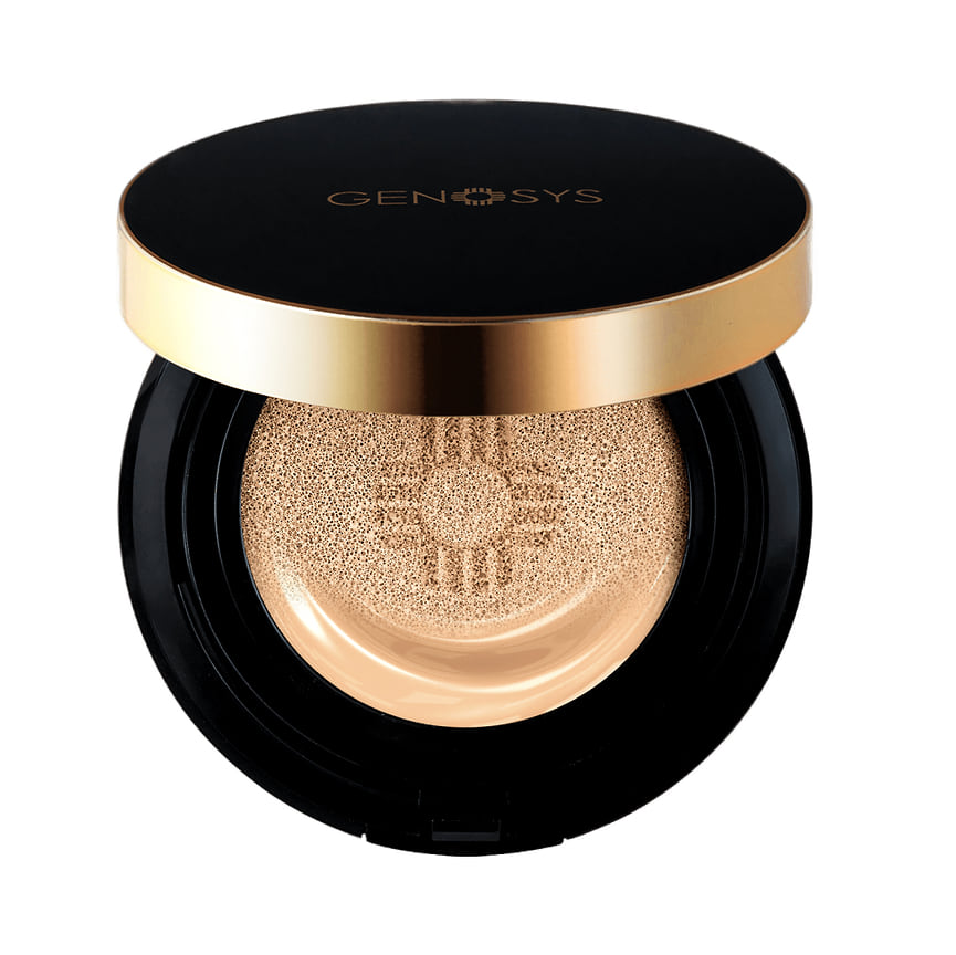 Genosys, ухаживающий BB-кушон с тонирующим эффектом Skin Caring Blemish Balm Cushion: полноценное тонирующее средство для выравнивания тона и интенсивного увлажнения с защитой SPF 50/PA++++.
