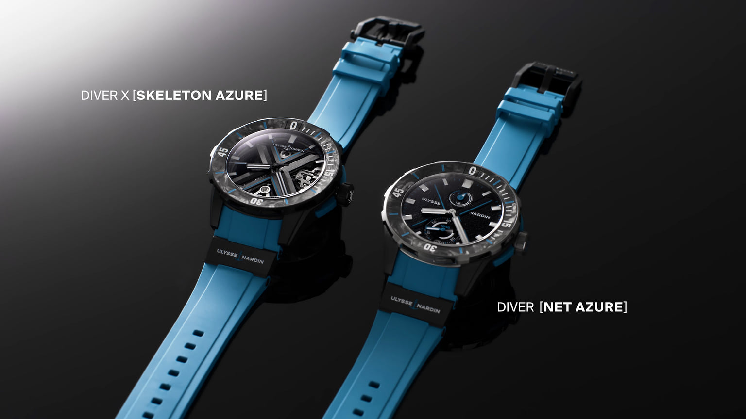 Часы Ulysse Nardin Diver X Skeleton Azure и Diver Net Azure 