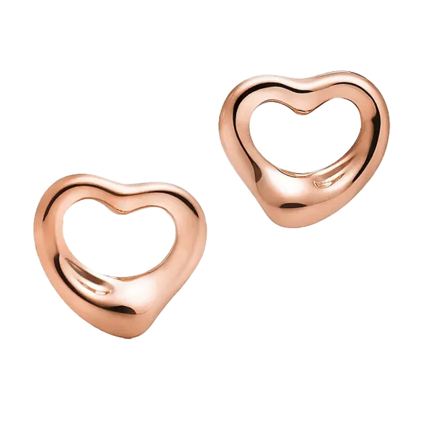 Tiffany & Co., серьги Heart, розовое золото 