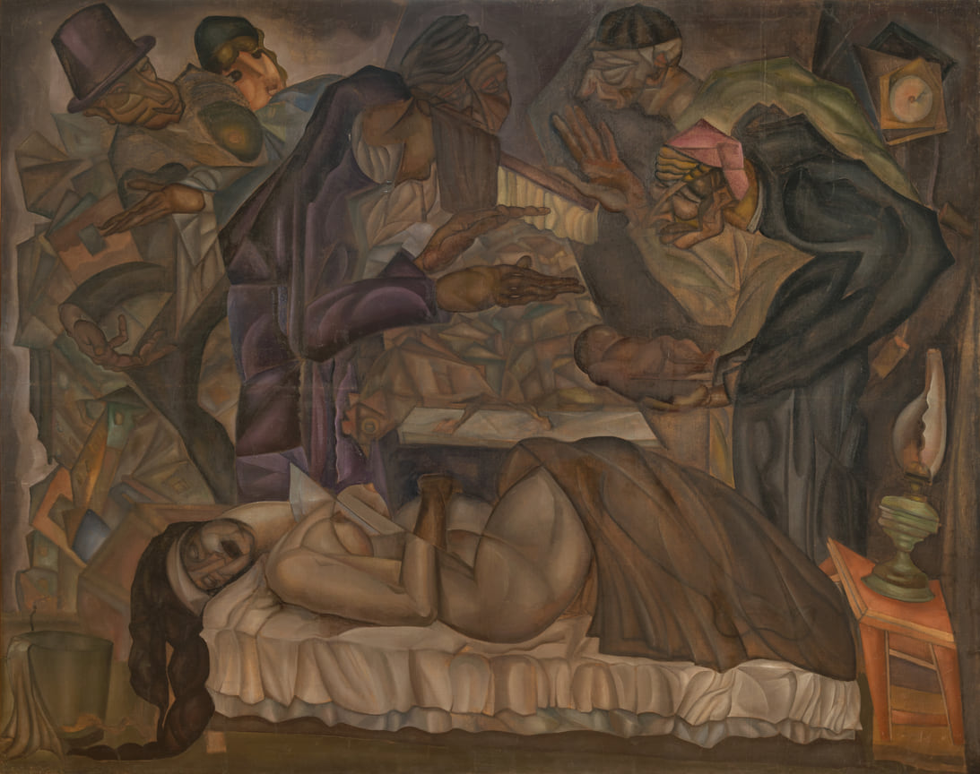 Неизвестный художник. Композиция (Рождение). 1910–1920-е. Собрание Михаила Каменского, Москва 