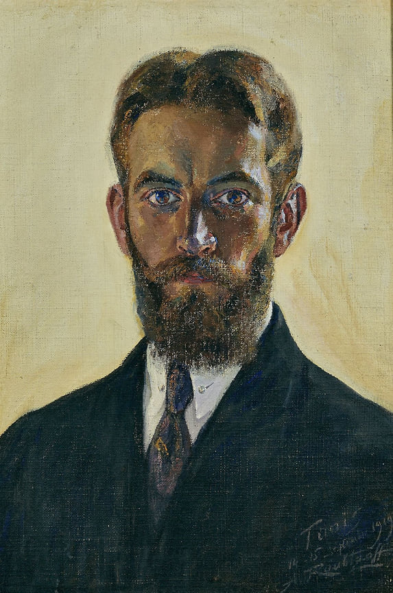 Александр Рубцов, «Автопортрет». 1919. Из коллекции Меди Дусс 