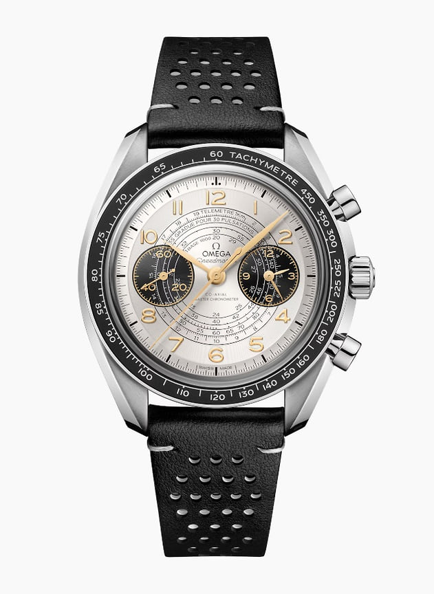 Часы Speedmaster Chronoscope, 43 мм, нержавеющая сталь 