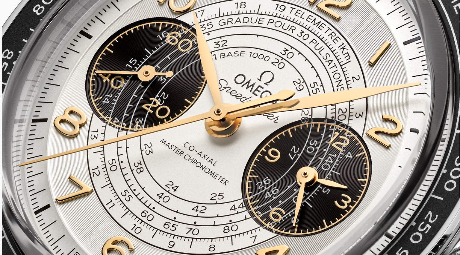 Часы Speedmaster Chronoscope, 43 мм, нержавеющая сталь 