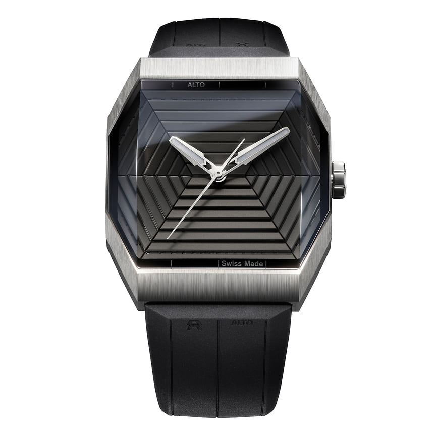 Alto Art 01, корпус 40 х 45 мм из титана, автоматический механизм, номинация Time Only, 20 тыс. 
