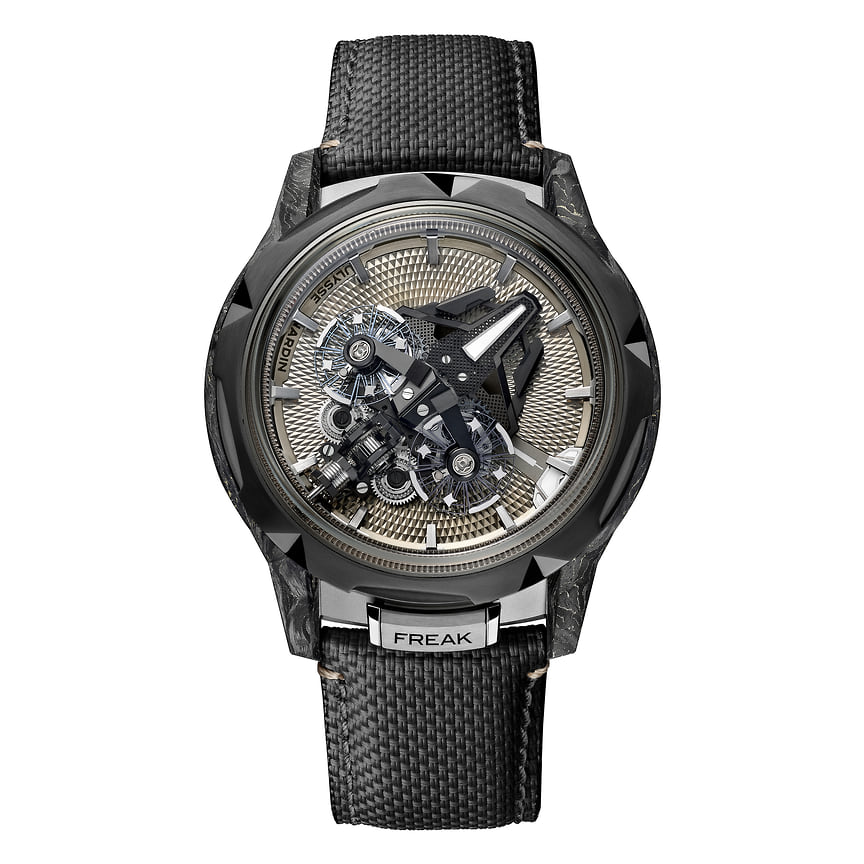 Ulysse Nardin Freak S Nomad, корпус 45 мм из титана/карбона, автоматический механизм с линейным спуском, номинация Mechanical Exception, 140,6 тыс. 