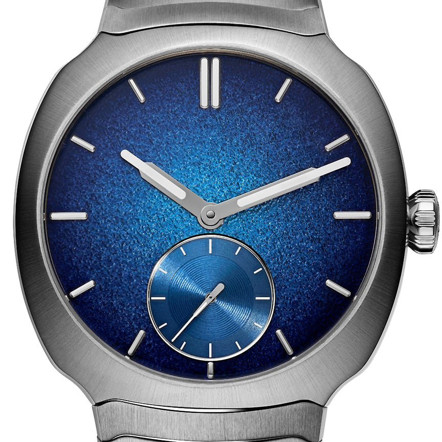 Номинация «Только время» (часы с тремя стрелками): H. Moser & Cie Streamliner Small Seconds Blue Enamel, автоматический механизм, стальной корпус, CHF 30 тыс.