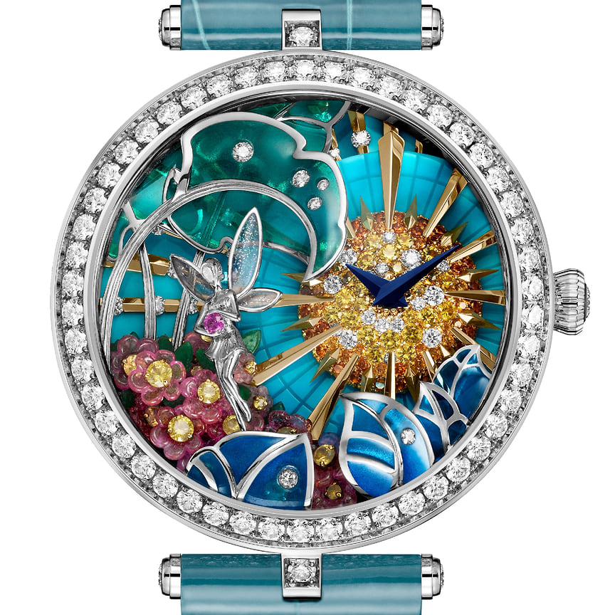 Номинация «Художественные ремесла»: Van Cleef & Arpels Lady Arpels Jour Enchante, автоматический механизм, корпус из белого золота, бриллианты, лимитированная 7 экз. серия, CHF 358 тыс.