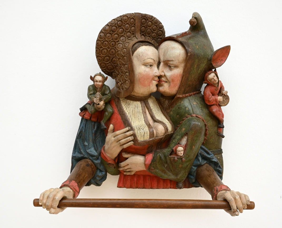 Арнт Ван Трихт, держатель для полотенец «Дама и шут», Museum Koekkoek Haus Kleve