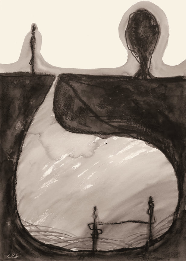 Тихару Сиота «На Земле» (деталь), 2012 год 