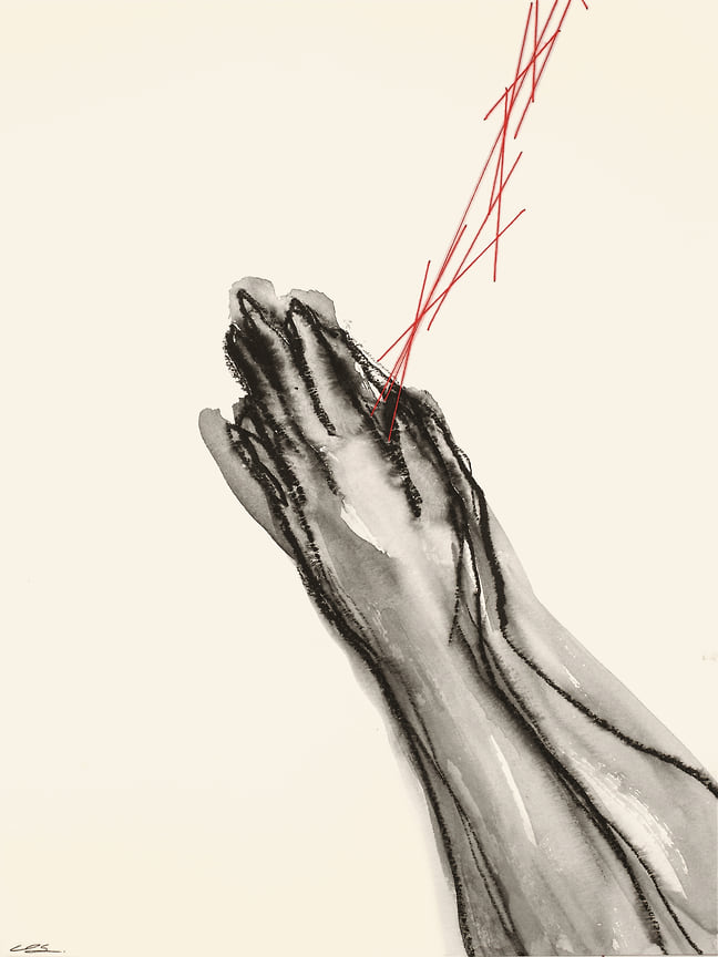 Тихару Сиота «Молитва» (деталь), 2019 год 