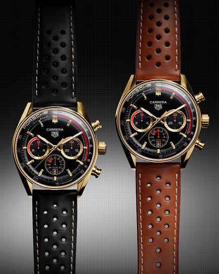 Золотые часы TAG Heuer Carrera Chronosprint X Porsche Rallye 