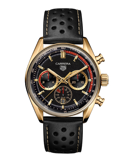 Золотые часы TAG Heuer Carrera Chronosprint X Porsche Rallye 
