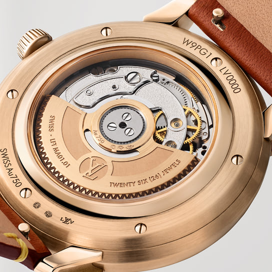 Внутренняя сторона часов Louis Vuitton Tambour Convergence 
