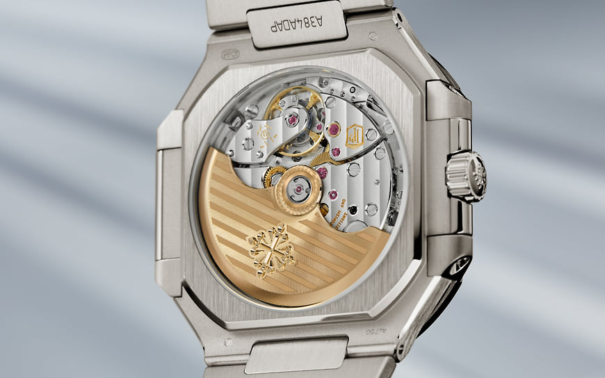 Внутренняя сторона часов Patek Philippe Ref. 7128-1G-001