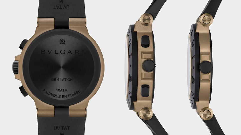 Внутренняя сторона часов Bvlgari Bronzo Chronograph и Bvlgari Bronzo GMT 