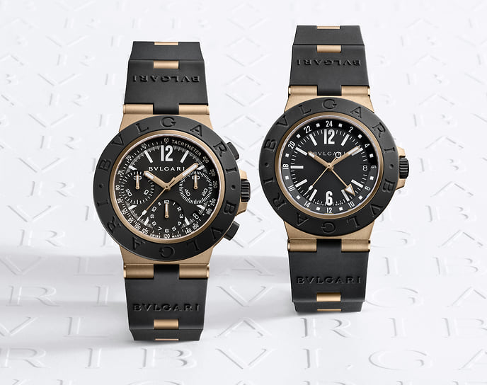 Часы Bvlgari Bronzo Chronograph и Bvlgari Bronzo GMT 